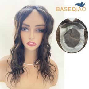 Custom wigs Hollywood  base  HD base human hair topper Lace Front Bleached All human hair toppers  #3 D572