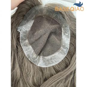 Australia topper lace with thin skin PU frontal human hair 12 inches custom hair pieces #18 D576