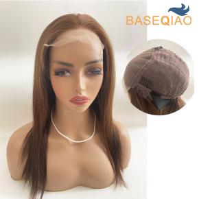 5x5 lace front Wig Human hair Wig Closure Wig Women wig Brown Color Pre Plucked #4 D609