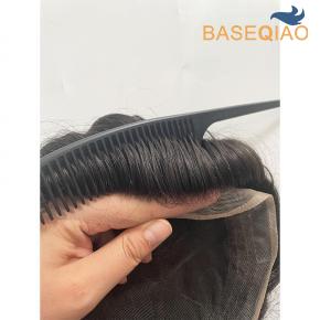 Full Swiss lace toupee breathable and soft hair systems for men toupee human hair D623