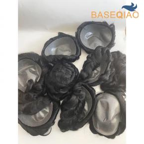 Undetectable Thin Skin Toupee for Men | Real Human Hair Wave Base  D675