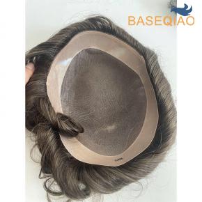 Men’s Human Hair Toupee #6 Color | Fine Mono Base 7x9 Hair System Natural Look & Long Lasting D675